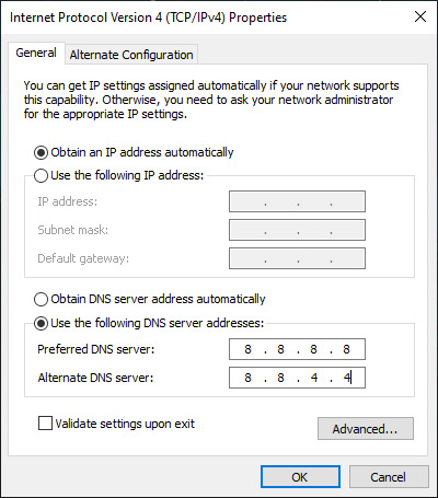 Merubah DNS Server