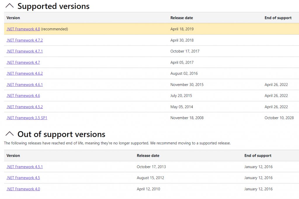 Net framework 3.5 server 2019