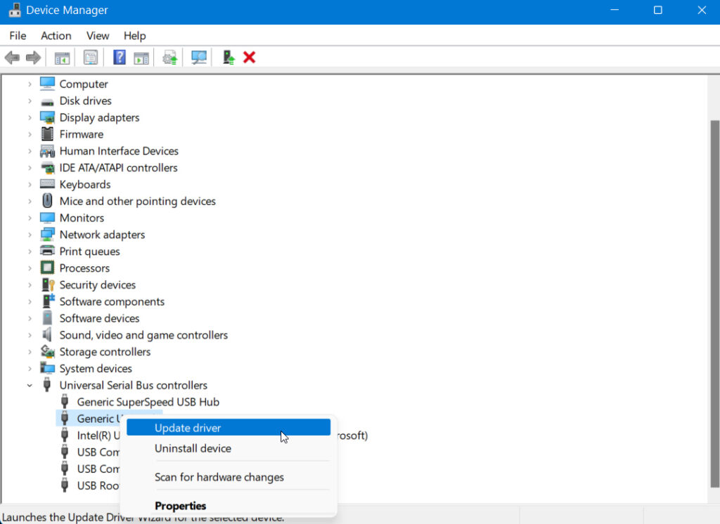 Perbarui Atau Instal Ulang Driver USB Controllers