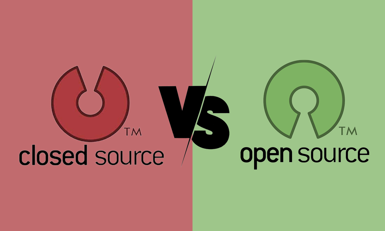 Could open source. Open source. Closed source software. Close source software.